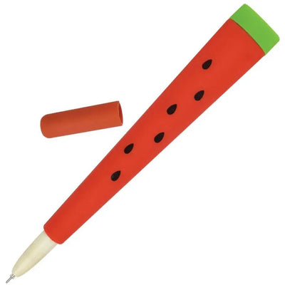 Legami Gelschreiber Watermelon Pen, Gehäuse rot, 0,5mm, Schreibfarbe schwarz