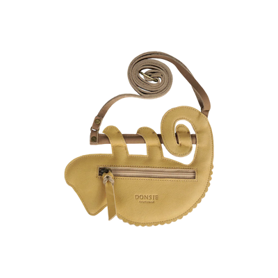 DONSJE Merua Purse | Yellow Chameleon | Khaki Nubuck