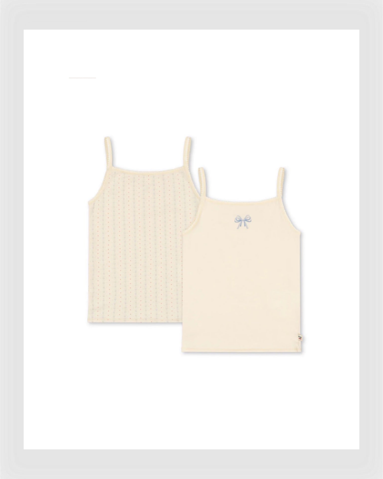 Konges Slojd Basic 2 Pack Strap Top Gots Fete de Fleur