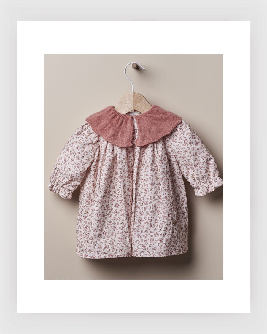 Wedoble Geblümtes Baumwollkleid | TÖNE VON GÄRTEN IM WINTER