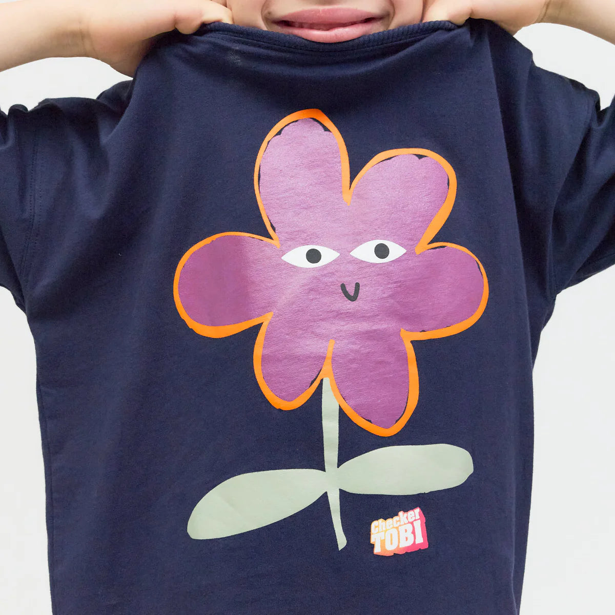 PLAYPLAY PAULY Checker Tobi BLUME T-Shirt
