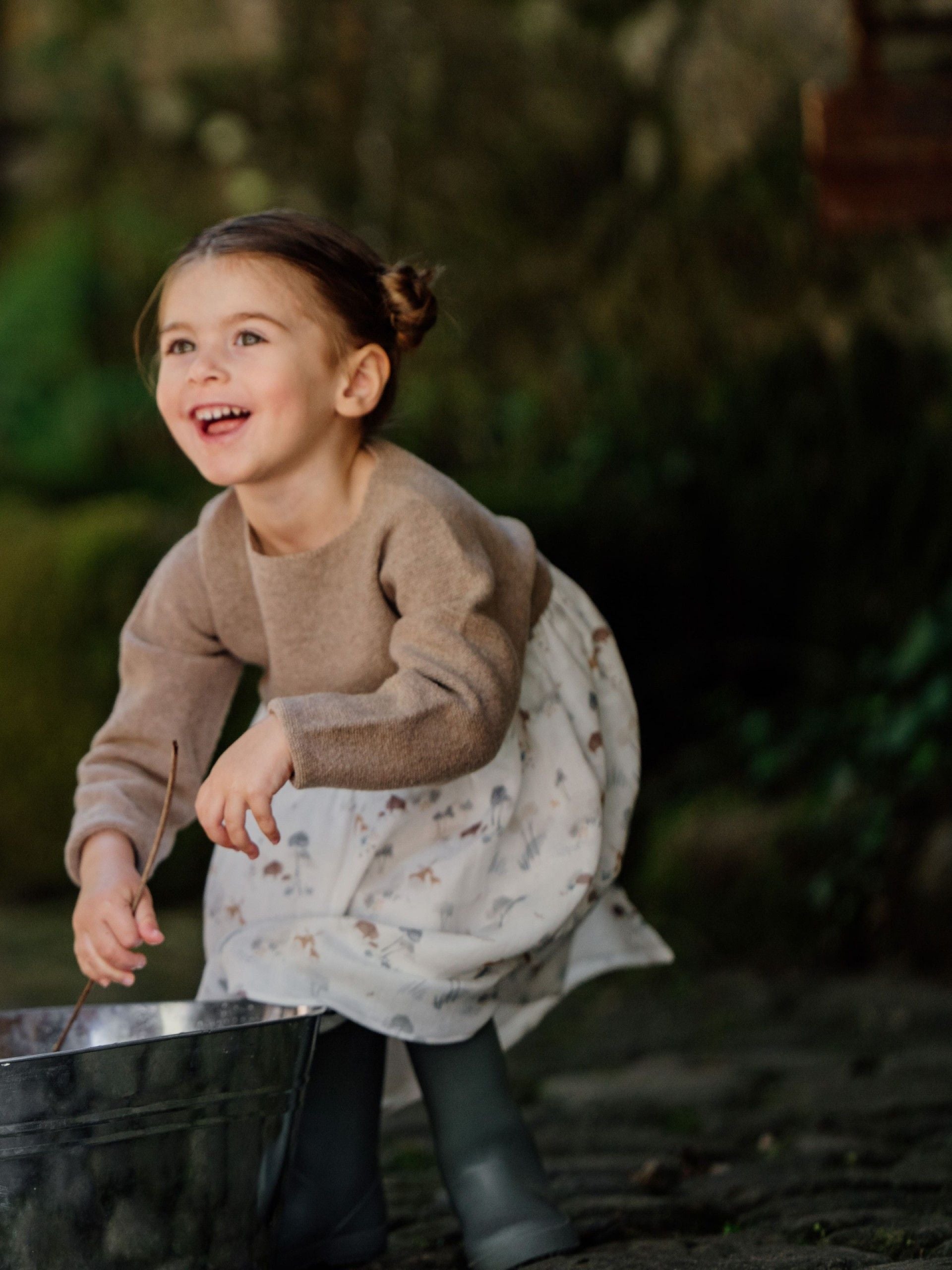 Wedoble Kleid mit Aquarellstoff | LIEBE IN WINTERTAGEN