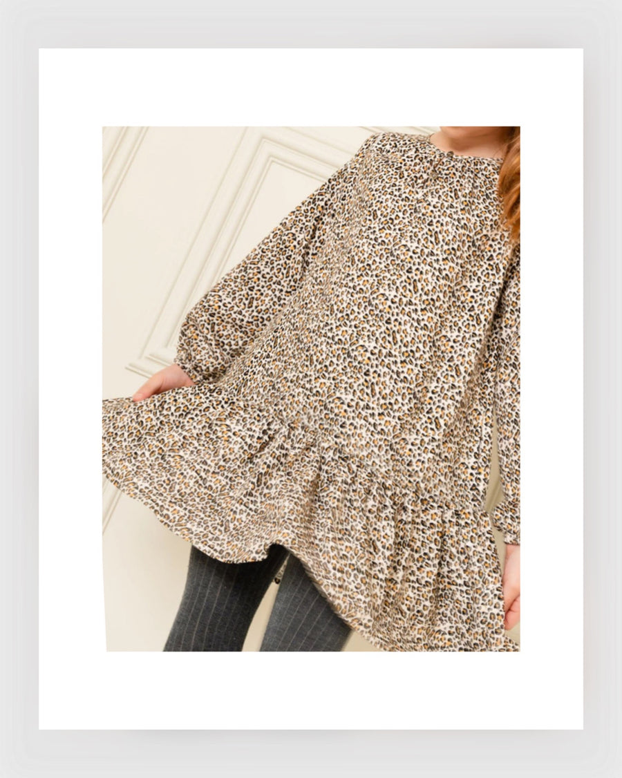 Like Flo Dress Meau Leopard