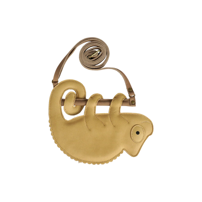 DONSJE Merua Purse | Yellow Chameleon | Khaki Nubuck