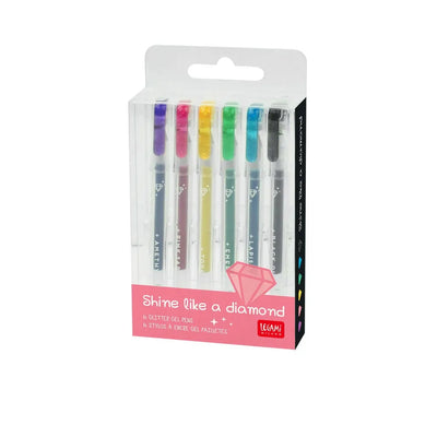 Legami Mini Gelstift 6er Set - Shine Like a Diamond