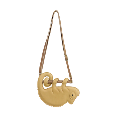 DONSJE Merua Purse | Yellow Chameleon | Khaki Nubuck