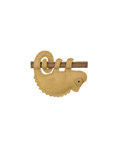 DONSJE Talei Clip | Yellow Chameleon | Khaki Nubuck