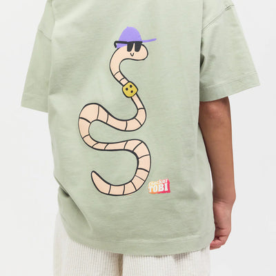 PLAYPLAY PAULY Checker Tobi REGENWURM T-Shirt