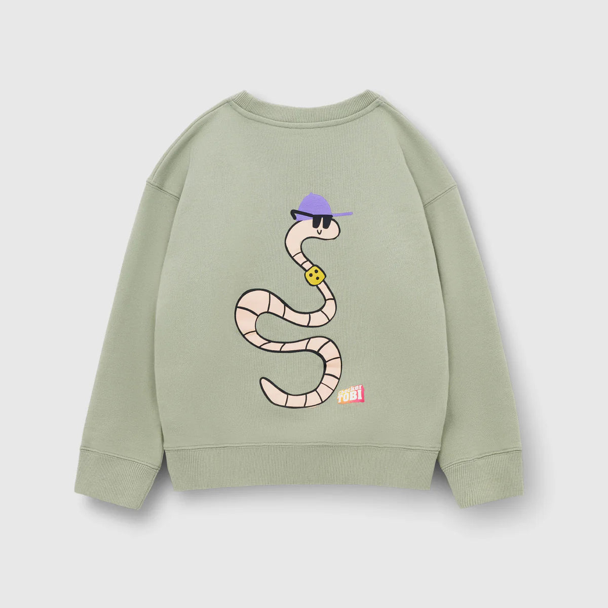 PLAYPLAY PAULY Checker Tobi  Sweatshirt Regenwurm