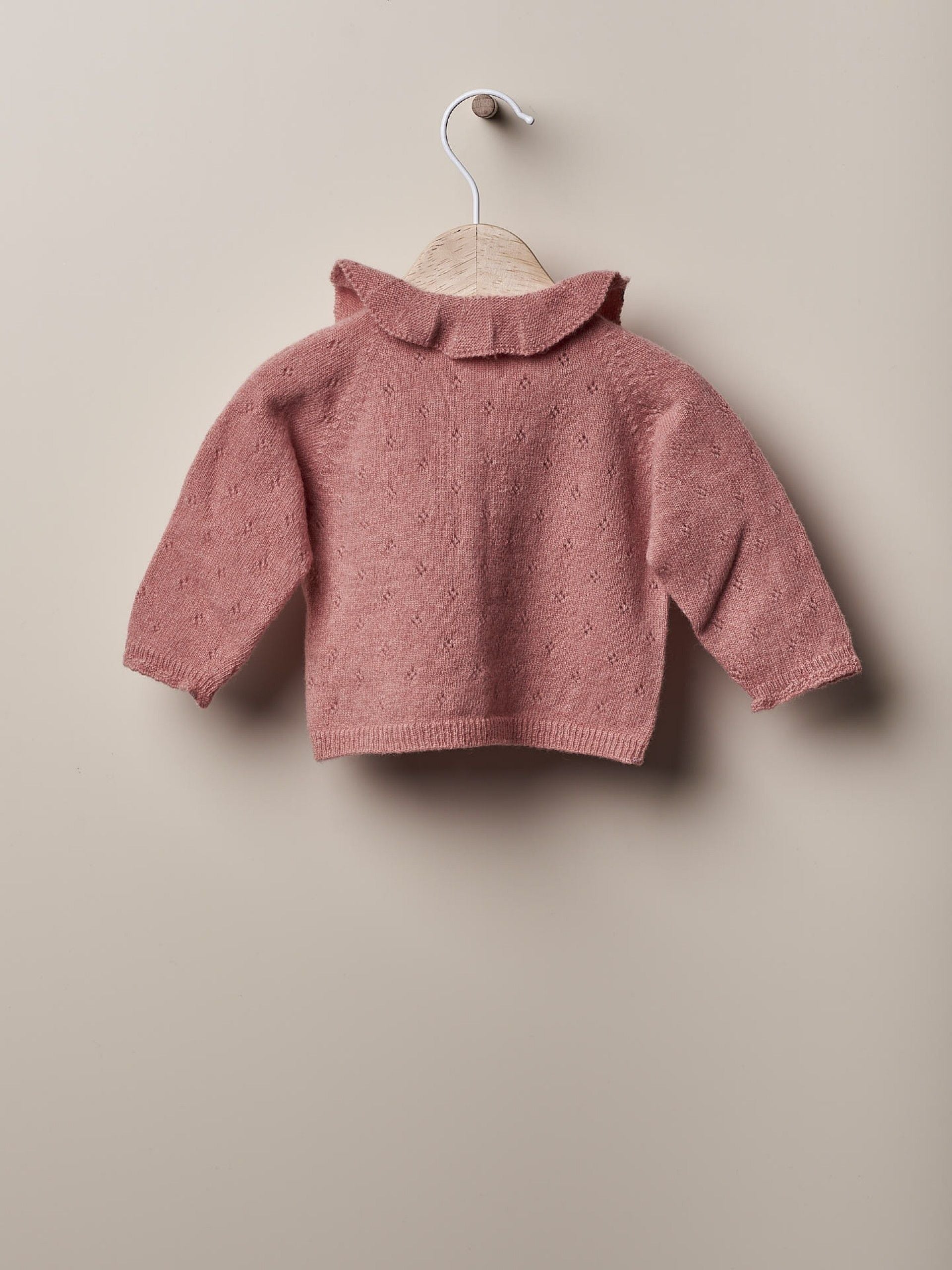 Wedoble Strickjacke aus Wolle gestrickt | TÖNE VON GÄRTEN IM WINTER