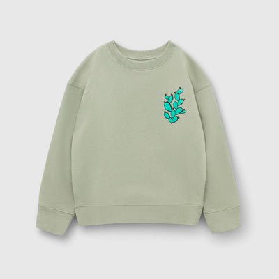 PLAYPLAY PAULY Checker Tobi  Sweatshirt Regenwurm