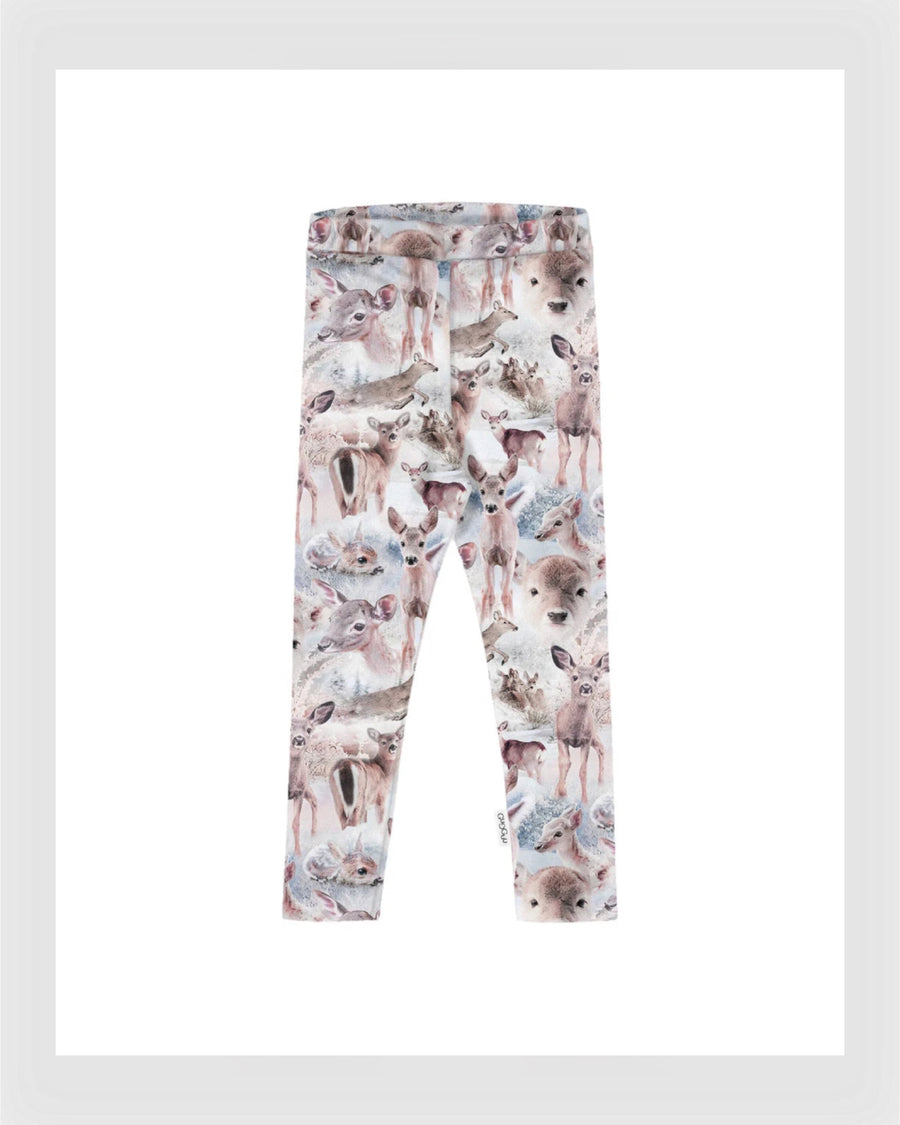 Gugguu Print Leggings Bluedeer