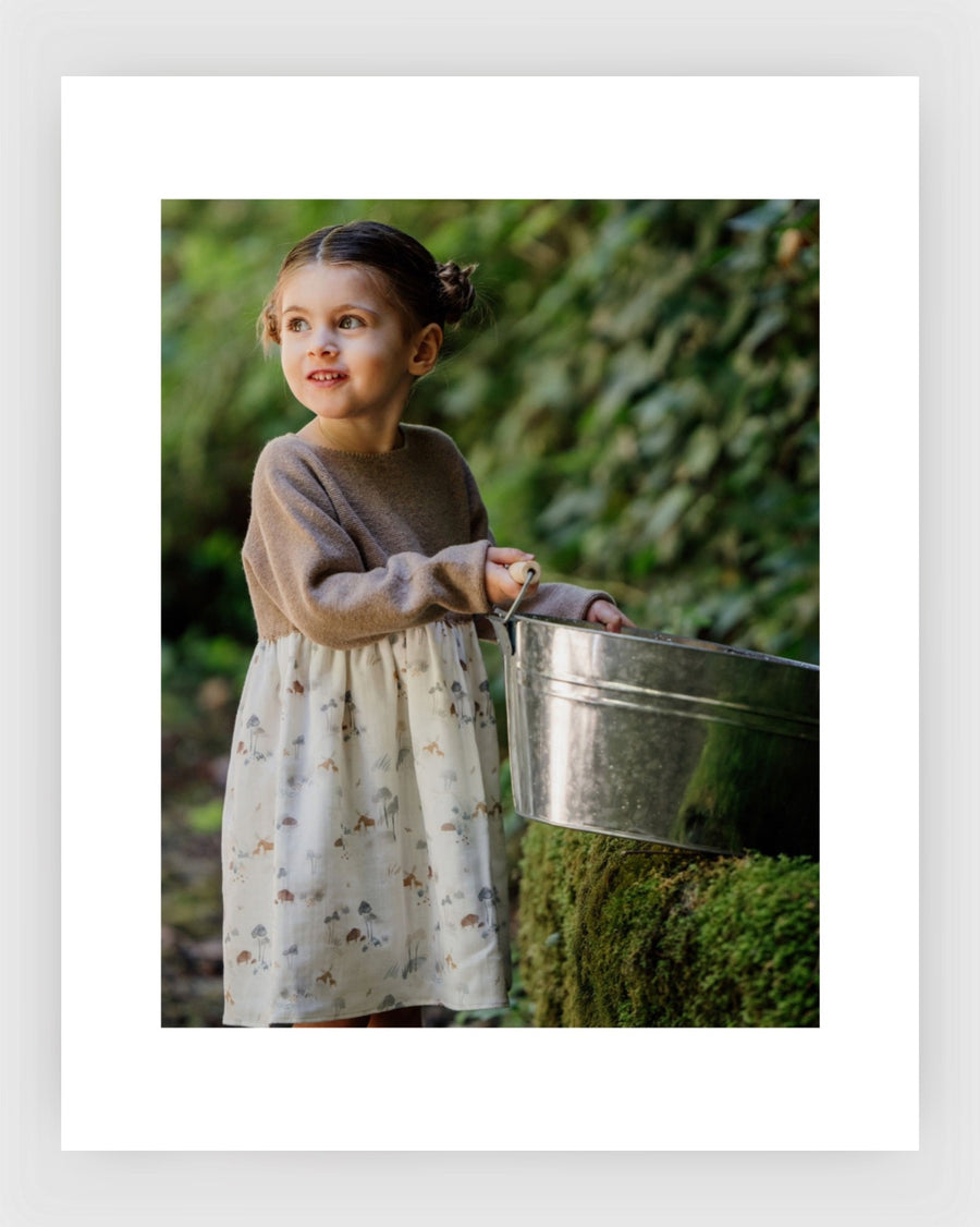 Wedoble Kleid mit Aquarellstoff | LIEBE IN WINTERTAGEN