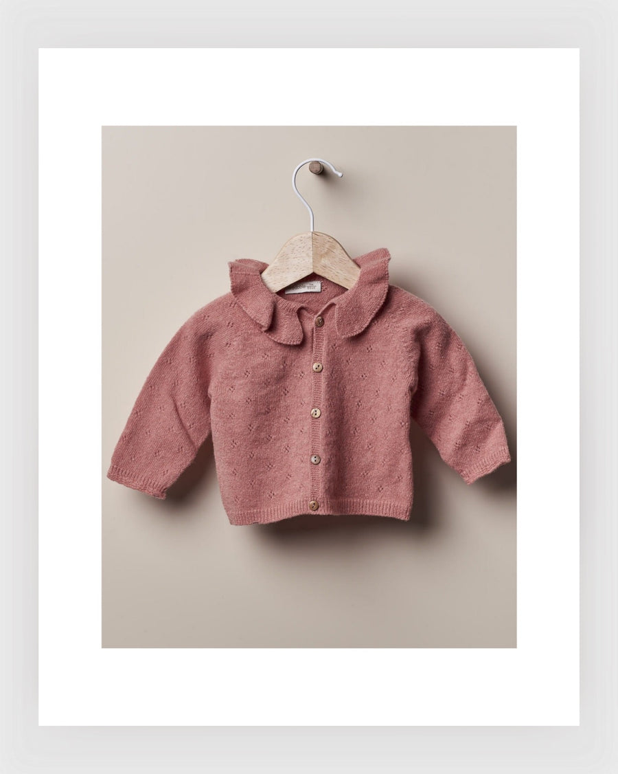 Wedoble Strickjacke aus Wolle gestrickt | TÖNE VON GÄRTEN IM WINTER