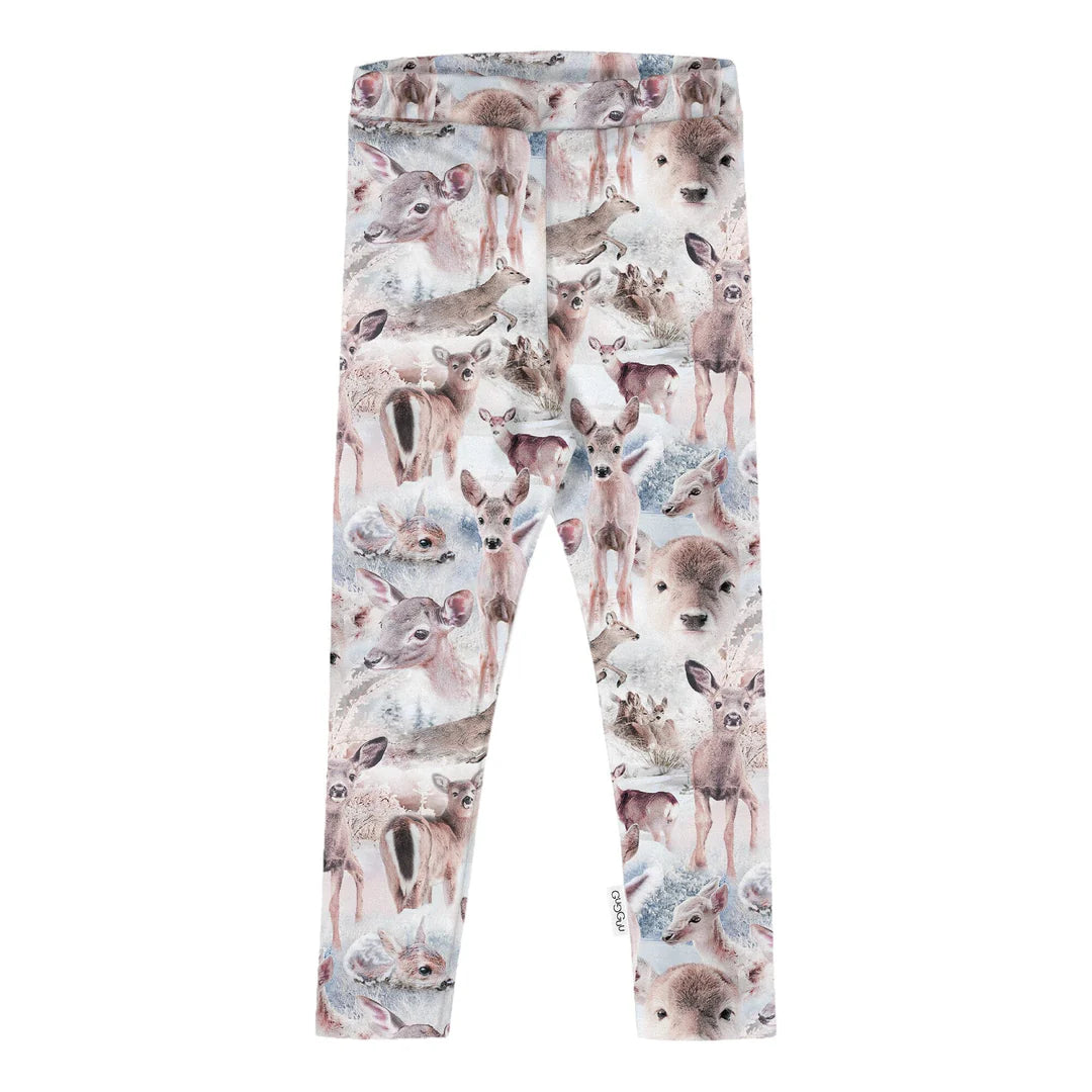 Gugguu Print Leggings Bluedeer