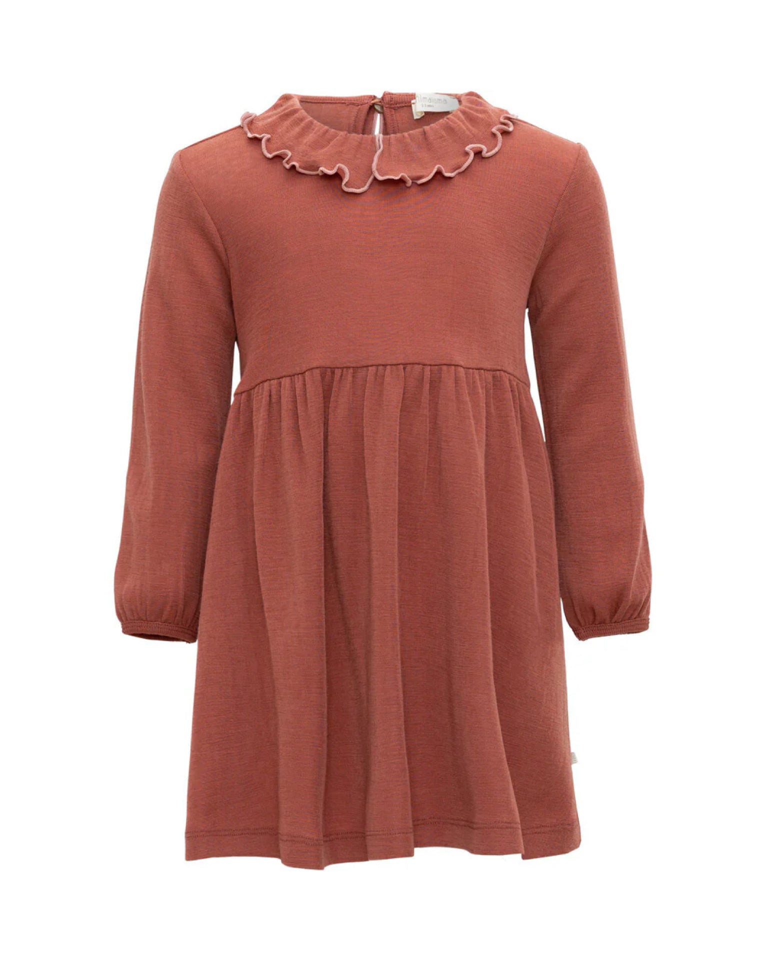 Minimalisma Kleid Artistic 2-6Y - Autumn Blush with Cloudberry contrast