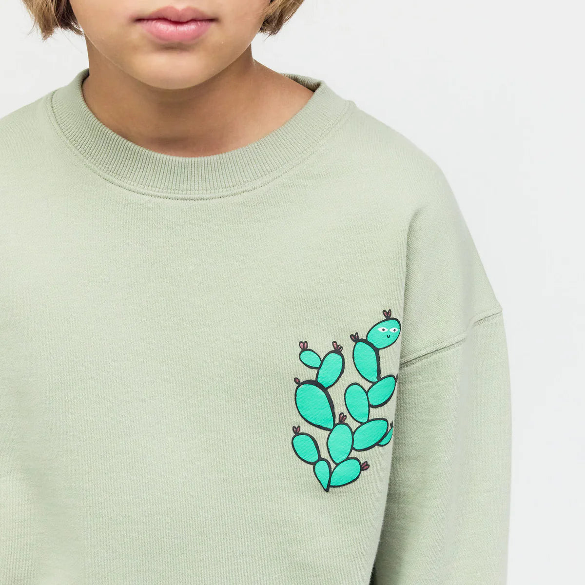 PLAYPLAY PAULY Checker Tobi  Sweatshirt Regenwurm
