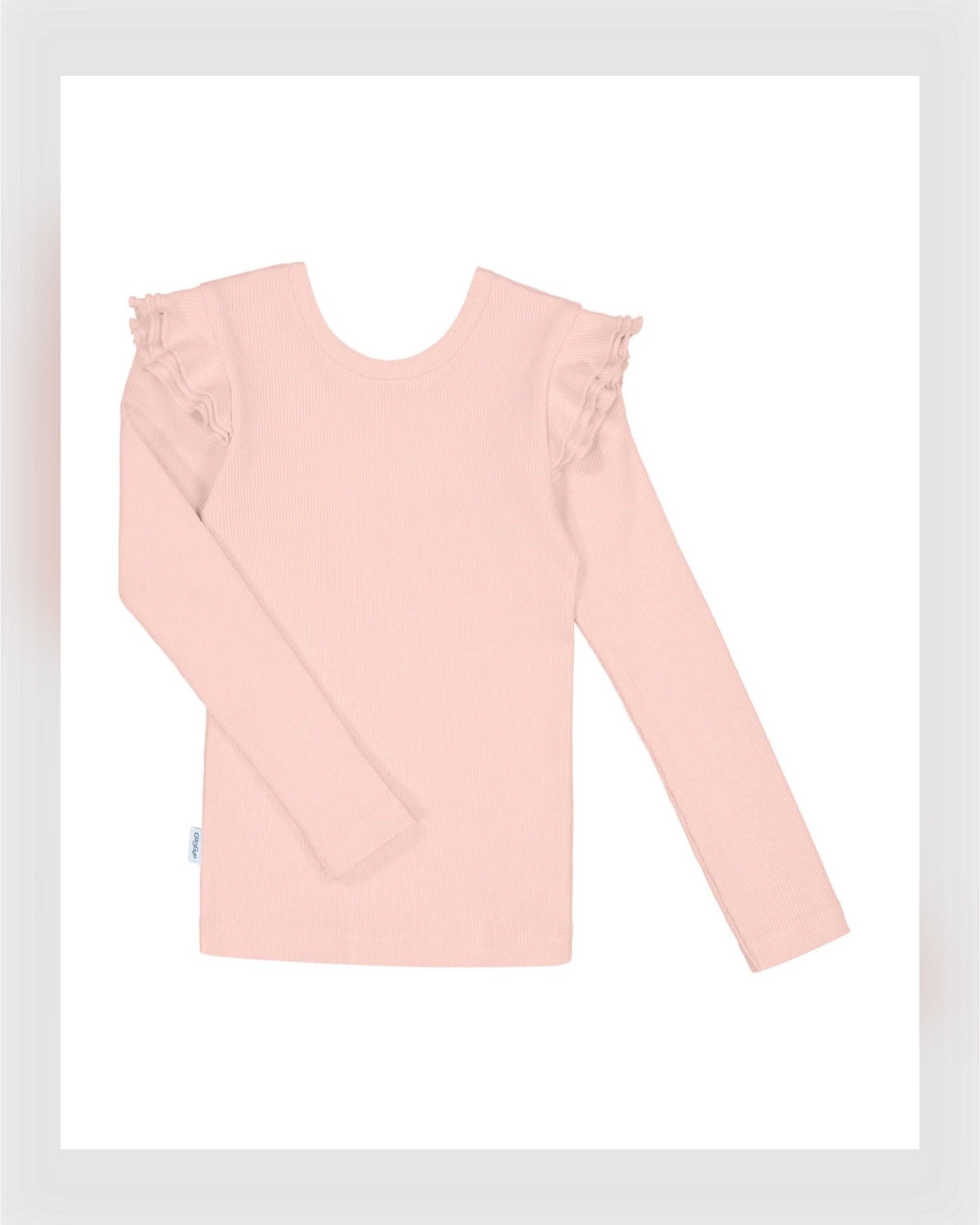 Gugguu Classic Rib Florette Shirt Old Rose