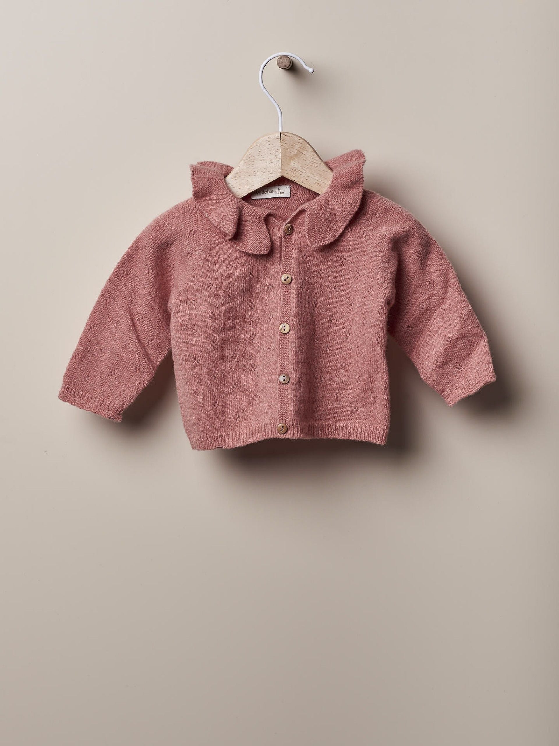 Wedoble Strickjacke aus Wolle gestrickt | TÖNE VON GÄRTEN IM WINTER