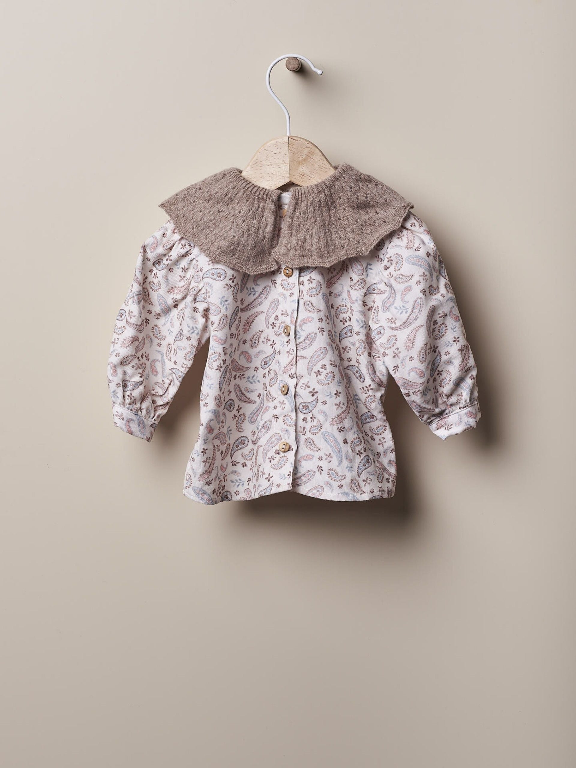 Wedoble bedruckte Füllhornbluse | WINTERLIEBE