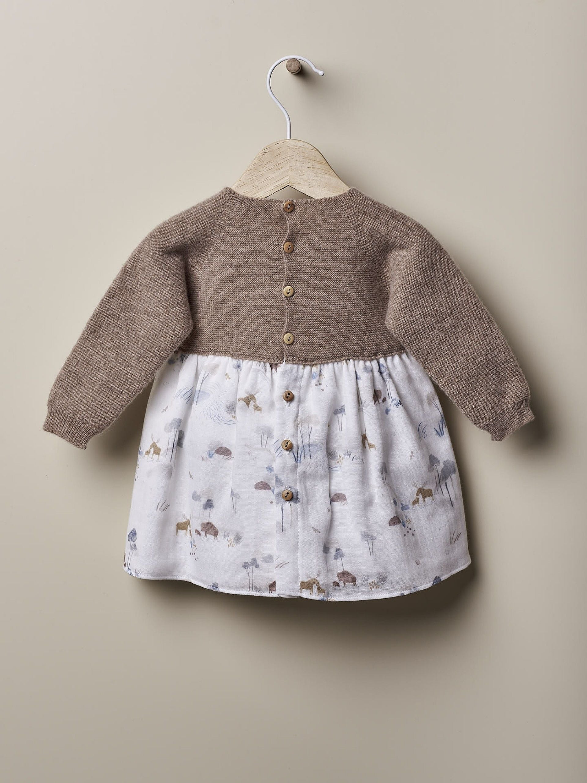 Wedoble Kleid mit Aquarellstoff | LIEBE IN WINTERTAGEN