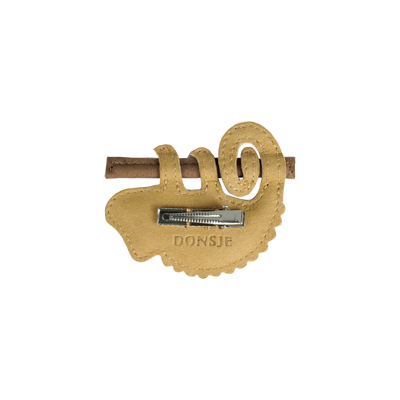 DONSJE Talei Clip | Yellow Chameleon | Khaki Nubuck