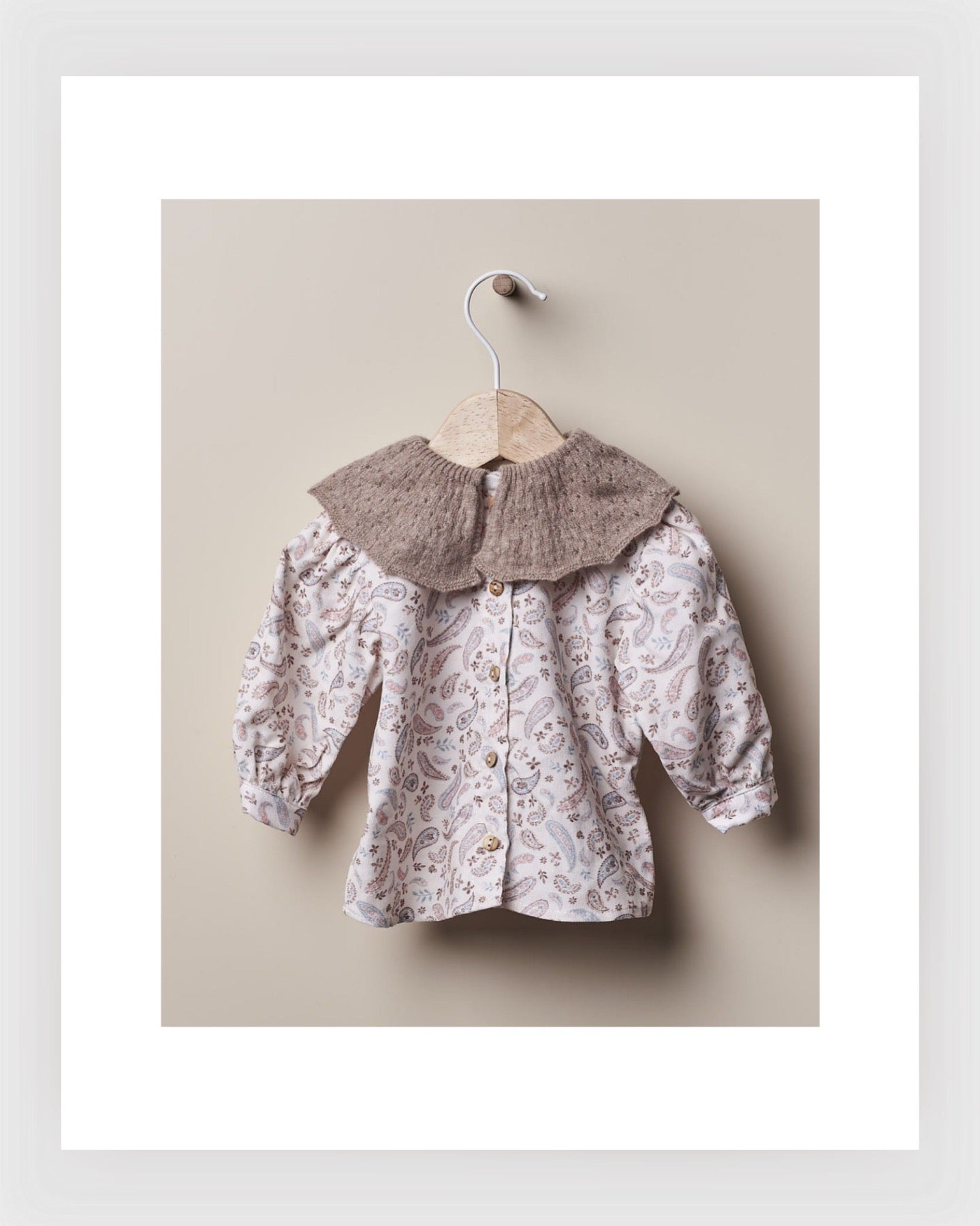 Wedoble bedruckte Füllhornbluse | WINTERLIEBE