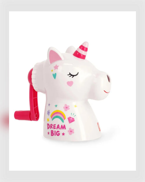 Legami Spitzmaschine Dream Big Einhorn, für Stiftdurchmesser bis 8mm, weiß/pink