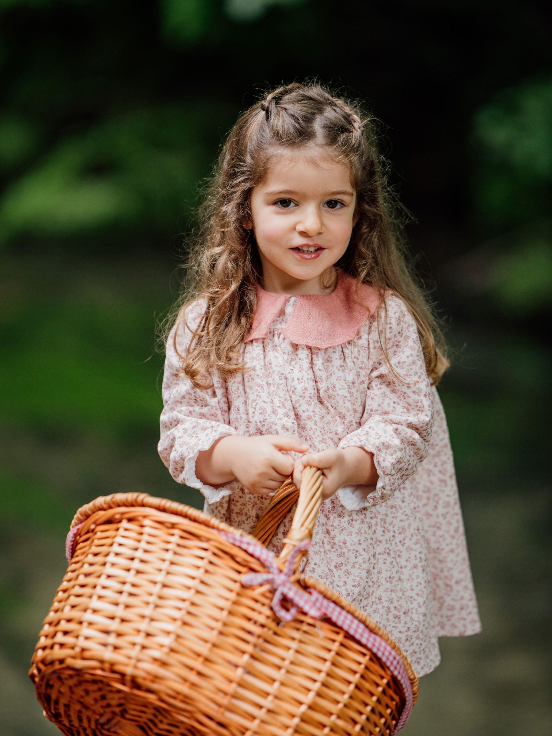 Wedoble Geblümtes Baumwollkleid | TÖNE VON GÄRTEN IM WINTER
