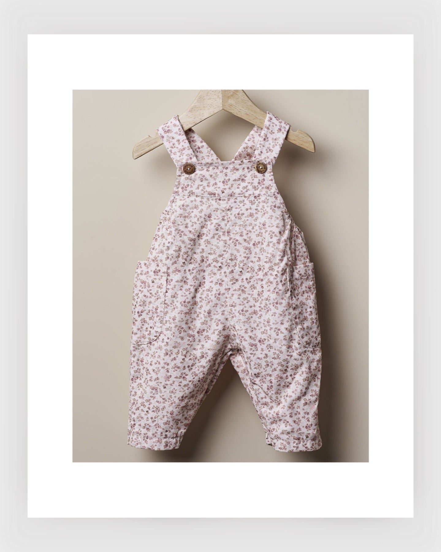 Wedoble Geblümte Latzhose aus Baumwolle | TÖNE VON GÄRTEN IM WINTER