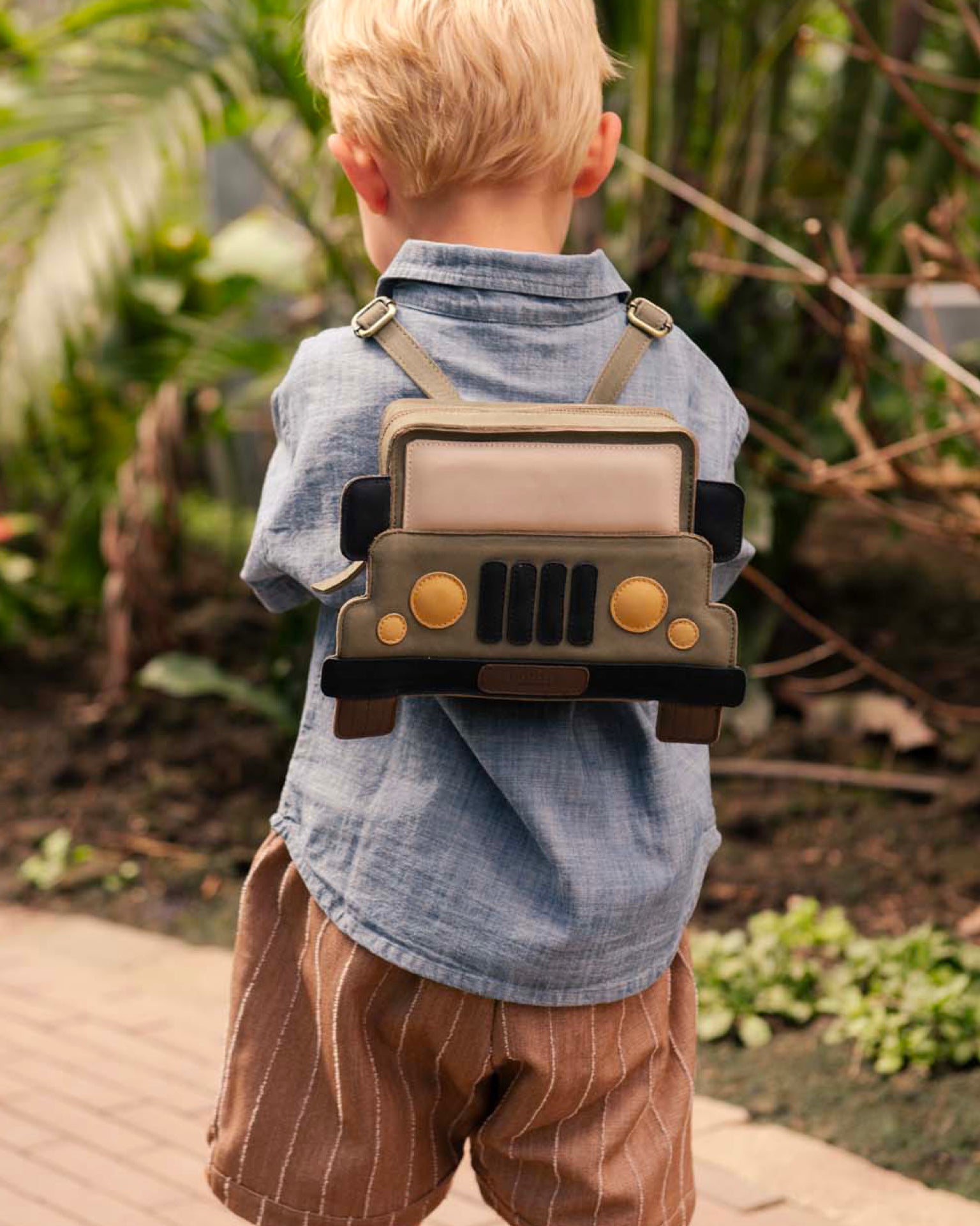 DONSJE Bazzie Backpack | Jeep | Stone Nubuck