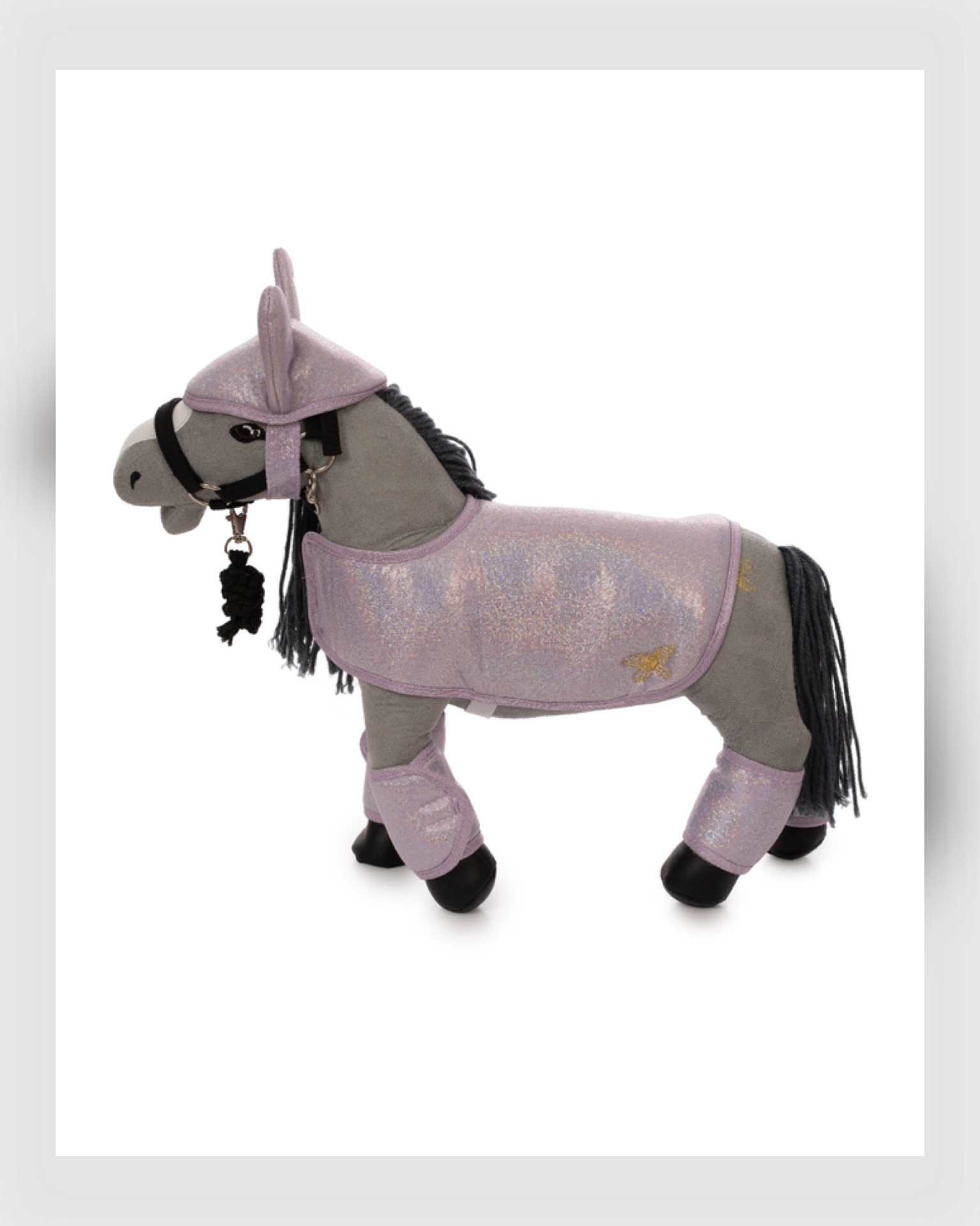 Astrup - Hobbyhorse Spielpferd - Zubehör, lila Glitzer