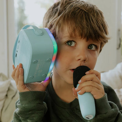 Lalarma Party-Karaoke mit zwei Mikrofonen - Blau