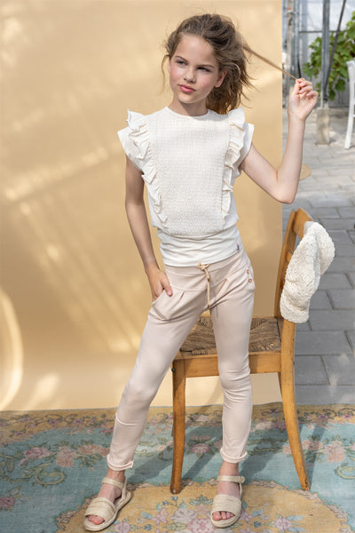 Nono Girls Shirt Pearled Ivory