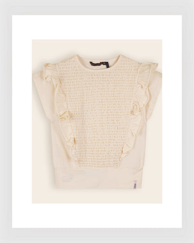 Nono Girls Shirt Pearled Ivory