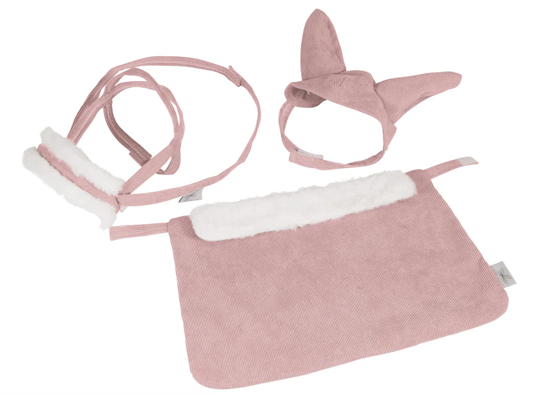 Astrup - Hobbyhorse BLANKET AND BONNET – DUSTY ROSE