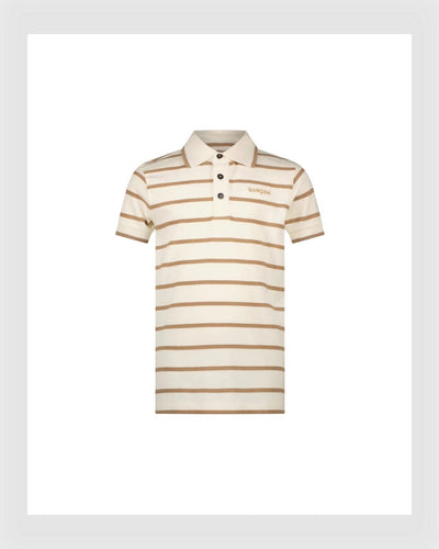 Le Chic Polo Shirt Neily white-camel