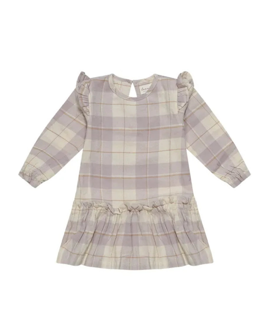 Leevje - Flanellkleid in lavender