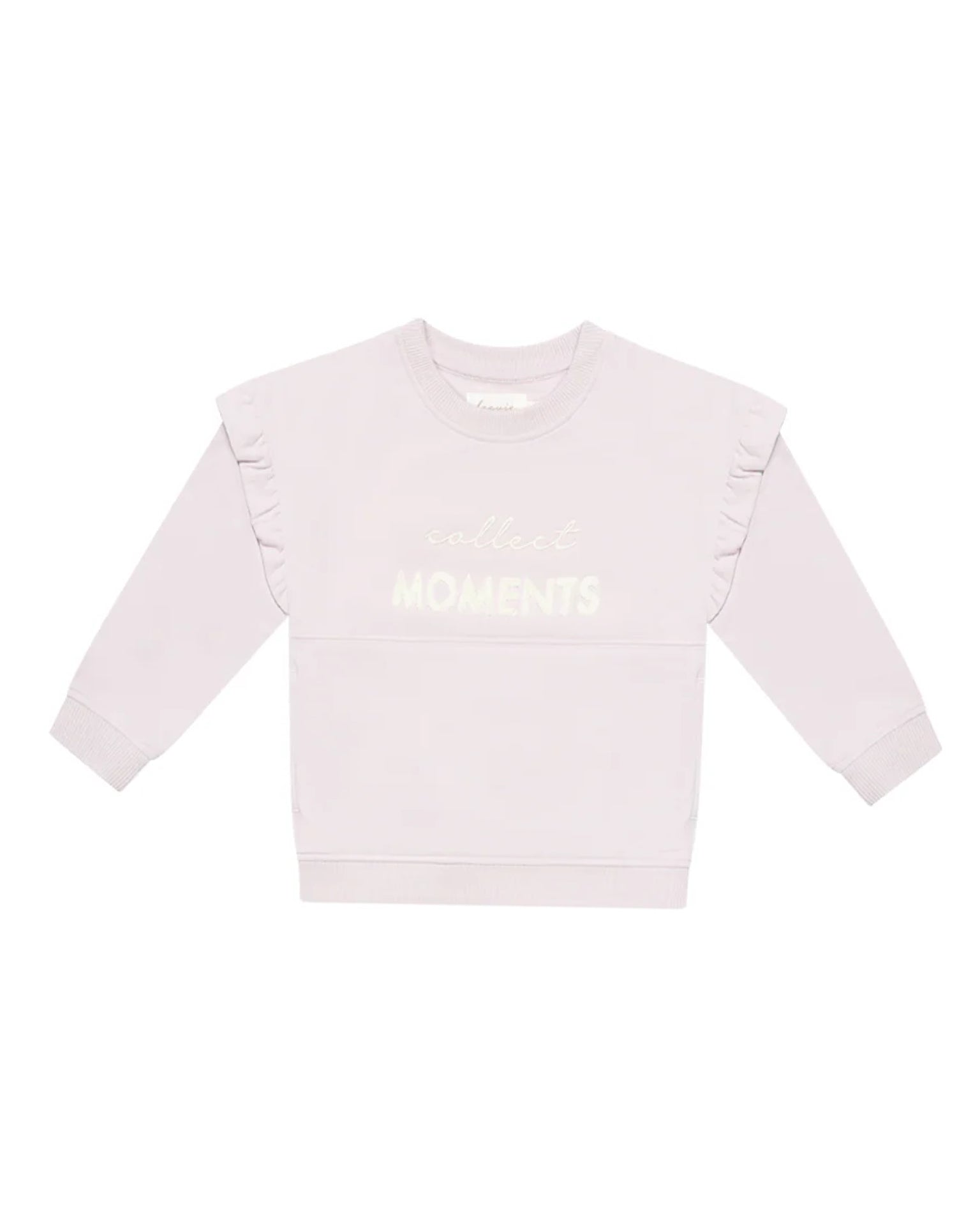Leevje - OVERSIZED SWEATSHIRT 'COLLECT MOMENTS' MIT BAUCHTASCHE