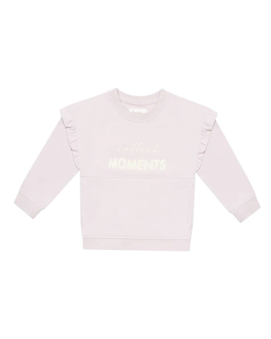 Leevje - OVERSIZED SWEATSHIRT 'COLLECT MOMENTS' MIT BAUCHTASCHE