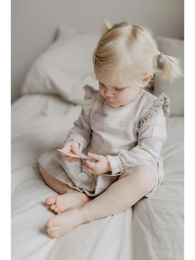Leevje - Flanellkleid in lavender