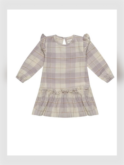 Leevje - Flanellkleid in lavender