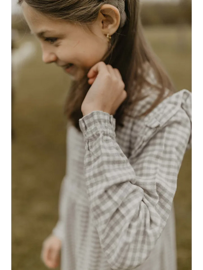 Leevje - Flanellkleid Green kariert
