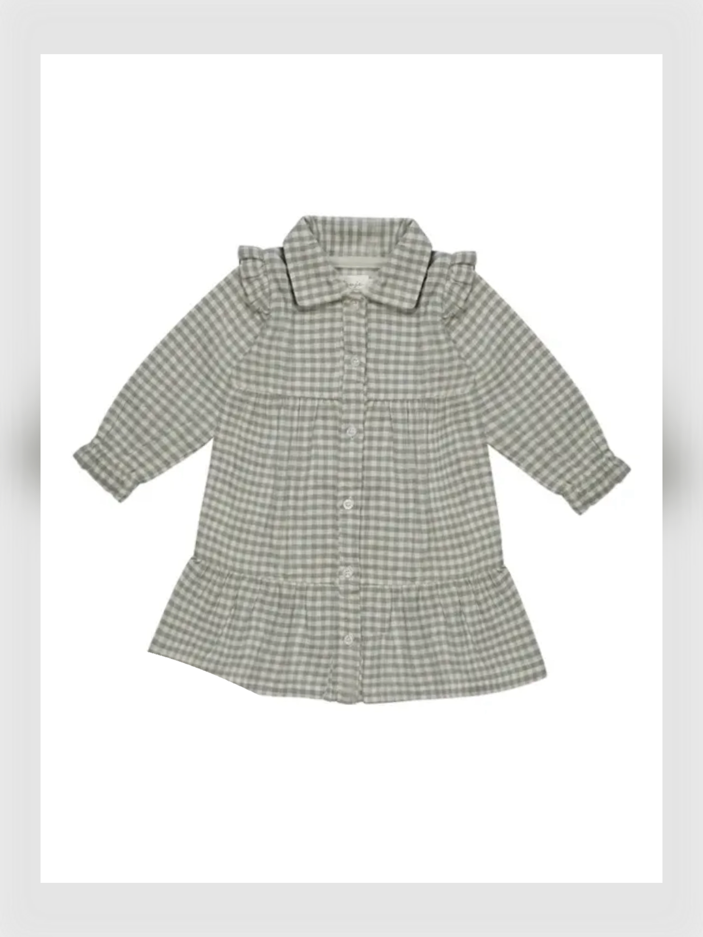 Leevje - Flanellkleid Green kariert