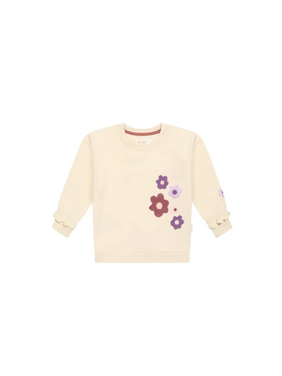 Leevje - OVERSIZED SWEATSHIRT FLOWERS'