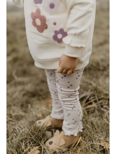 Leevje - OVERSIZED SWEATSHIRT FLOWERS'