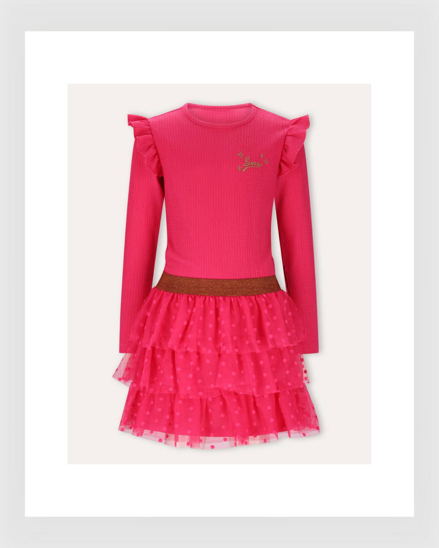 B.Nosy Kleid Dora Jurk Roze