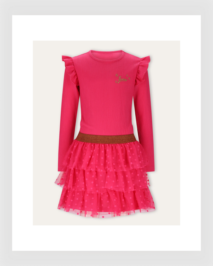 B.Nosy Kleid Dora Jurk Roze