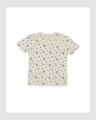 Okker Gokker Kurzarmshirt pointelle
