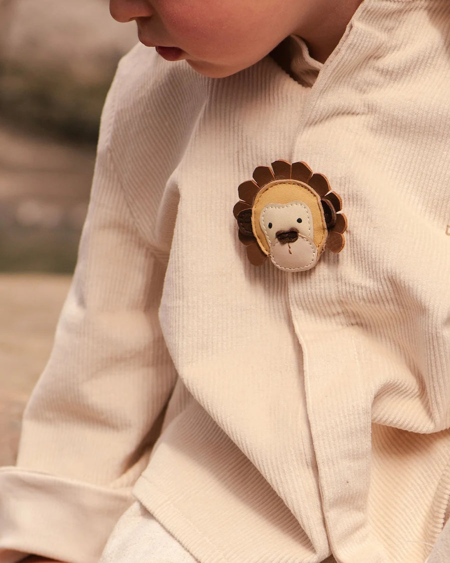 DONSJE Josy Special Hairclip | Orangutan | Khaki Nubuck